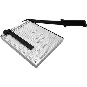 A4 Guillotine Paper Cutter 12" x 10" White Paper Trimmer w/ Multi Sheet Capacity